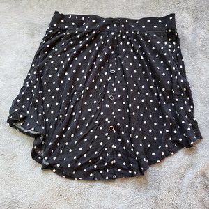 Black & White Polk-a-Dot Summer Skirt